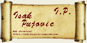 Isak Pujović vizit kartica